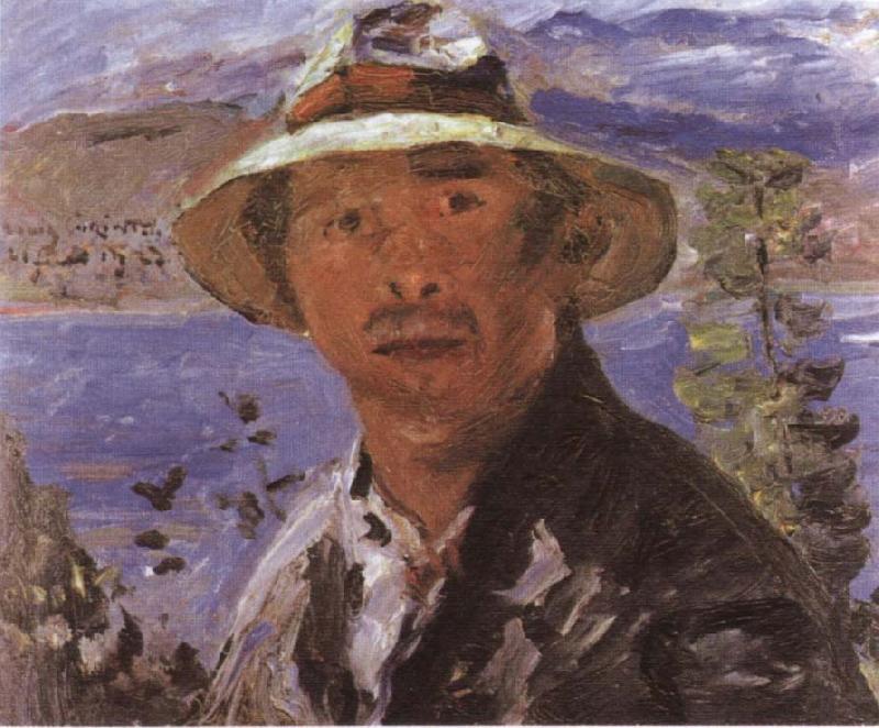 Lovis Corinth Self-Portrait in a Straw Hat China oil painting art